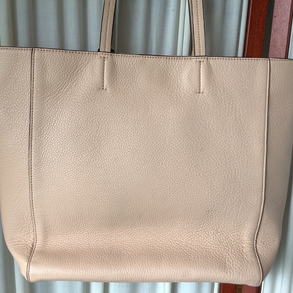 Calvin Klein Pebbled Leather Tote Pale Peach - Picture 5 of 9
